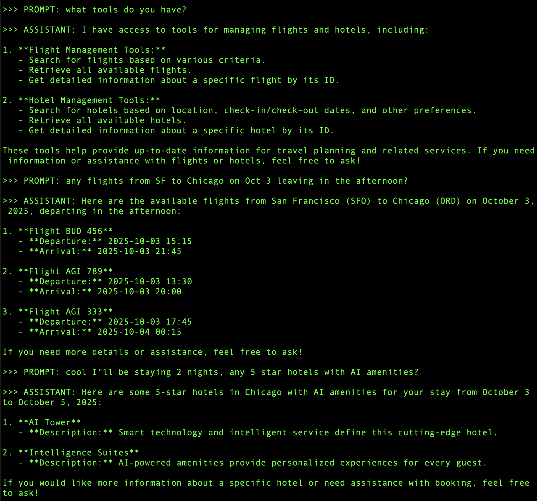 Agent using Travel Tools